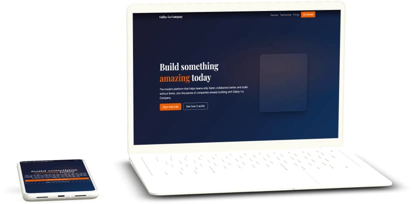 VueJS SaaS Marketing Template screenshot